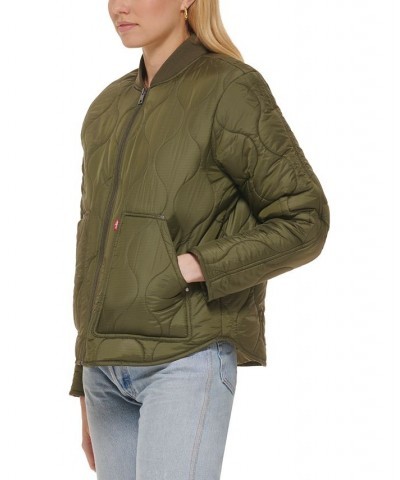 Women's Onion-Quilted Liner Jacket Army Green $44.28 Jackets
