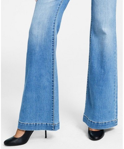 Women's High-Rise Chain-Trim Jeans Medium Indigo $28.47 Jeans