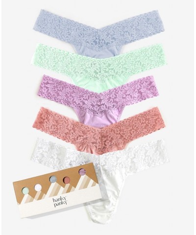 Women's Holiday Low Rise Thong Pack of 5 Multipack 2 $40.39 Panty