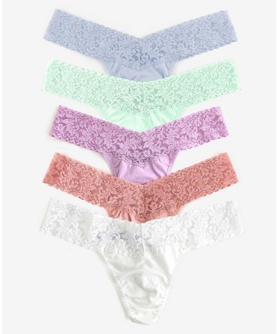 Women's Holiday Low Rise Thong Pack of 5 Multipack 2 $40.39 Panty