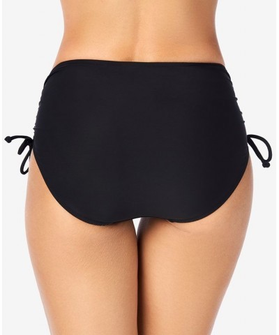 Adjustable Ruched Brief Bottoms Black $24.08 Swimsuits