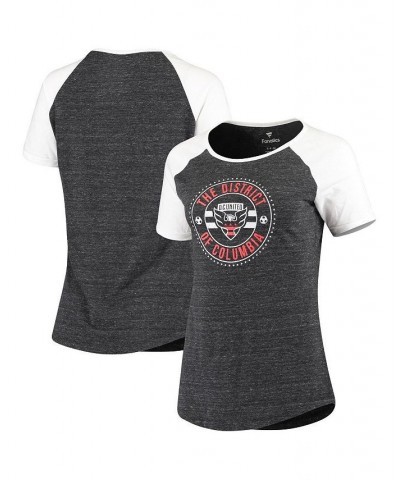 Women's Branded Black D.C. United The District Raglan T-shirt Black $25.91 Tops