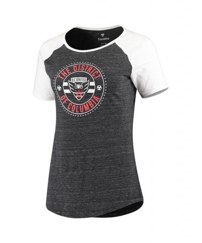 Women's Branded Black D.C. United The District Raglan T-shirt Black $25.91 Tops