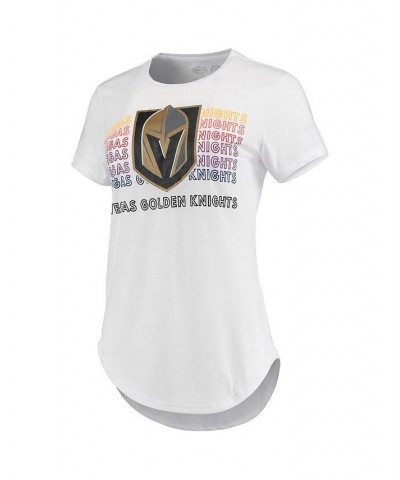 Women's White Charcoal Vegas Golden Knights Sonata T-shirt and Leggings Set White, Charcoal $34.44 Pajama