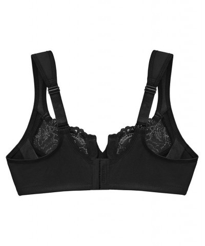 Women's Full Figure Plus Size Wonderwire Back Close Bra Black $26.11 Bras