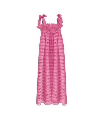 Women's Jaime Dress in Blush Lattice Lace Pink $296.10 Dresses