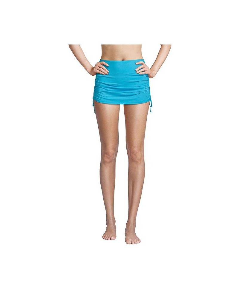 Women's Tummy Control Adjustable Swim Skirt Swim Bottoms Turquoise $37.42 Swimsuits
