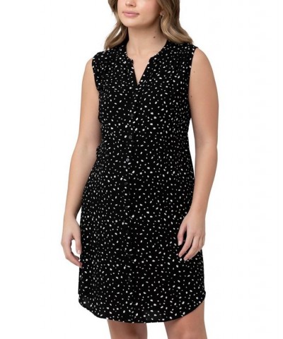 Felicity Button Down Shirt Dress Black / white $31.31 Dresses