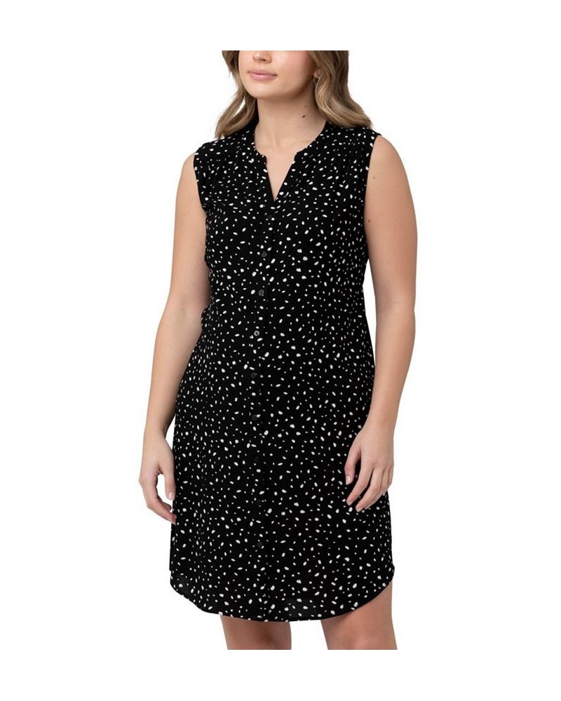 Felicity Button Down Shirt Dress Black / white $31.31 Dresses