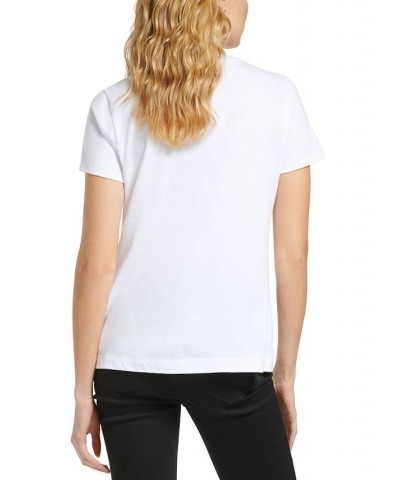 Women's Short-Sleeve Logo T-Shirt White/Black $29.50 Tops