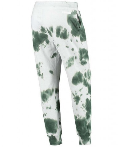 Women's White Green Green Bay Packers Melody Tie-Dye Jogger Pants White $36.90 Pants