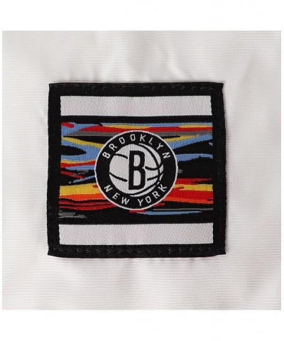 Women's Black White Brooklyn Nets City Edition Courtside Full-Zip Jacket Black, White $39.60 Jackets