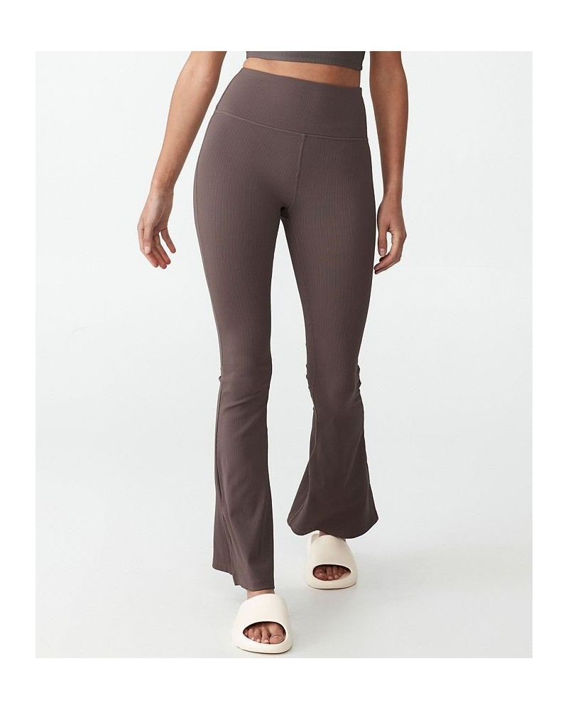 Women's Active Rib Flare Pants Brownie $24.20 Pants