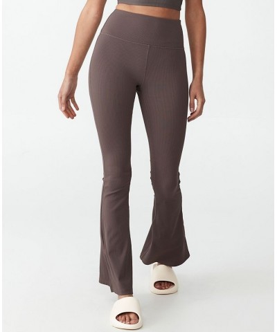 Women's Active Rib Flare Pants Brownie $24.20 Pants