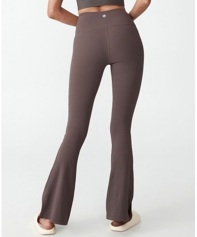 Women's Active Rib Flare Pants Brownie $24.20 Pants