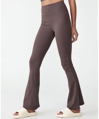 Women's Active Rib Flare Pants Brownie $24.20 Pants