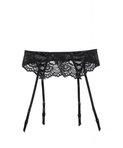 Enny Garter Women's Plus-Size Garter Belt Lingerie Black $14.33 Lingerie