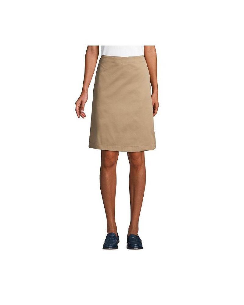 School Uniform Women's Blend Chino Skort Top of Knee Tan/Beige $26.97 Skirts