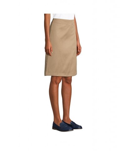 School Uniform Women's Blend Chino Skort Top of Knee Tan/Beige $26.97 Skirts