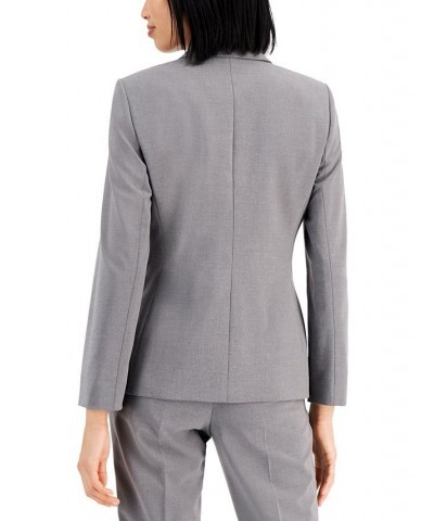 Notched Two-Button Blazer Gray $51.43 Jackets