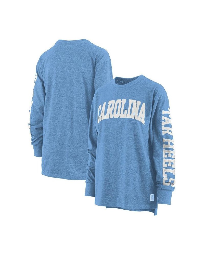 Women's Carolina Blue North Carolina Tar Heels Plus Size Two-Hit Canyon Long Sleeve T-shirt Blue $28.20 Tops