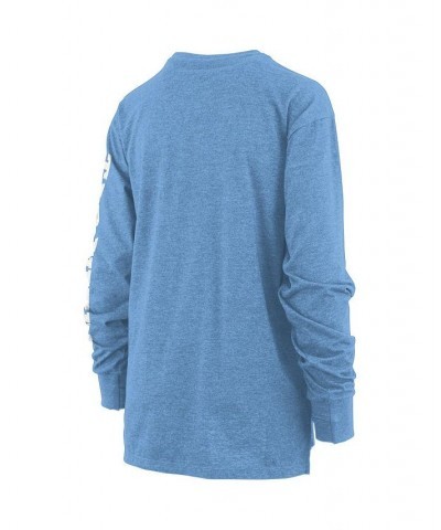 Women's Carolina Blue North Carolina Tar Heels Plus Size Two-Hit Canyon Long Sleeve T-shirt Blue $28.20 Tops