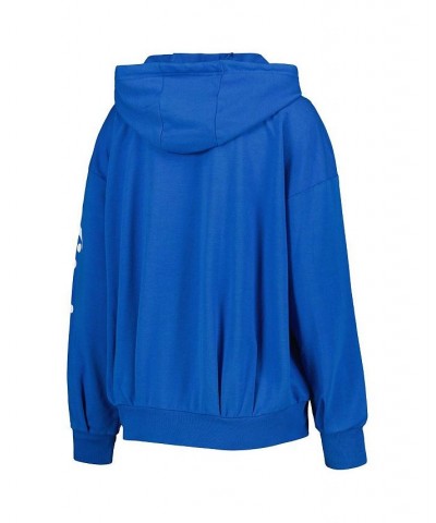 Women's Blue Detroit Lions Emerson Tri-Blend Full-Zip Hoodie Blue $34.40 Sweatshirts