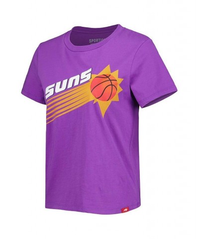 Women's Purple Phoenix Suns Hardwood Classics Arcadia Elevated T-shirt Purple $27.99 Tops