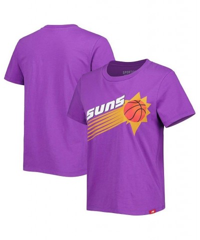 Women's Purple Phoenix Suns Hardwood Classics Arcadia Elevated T-shirt Purple $27.99 Tops