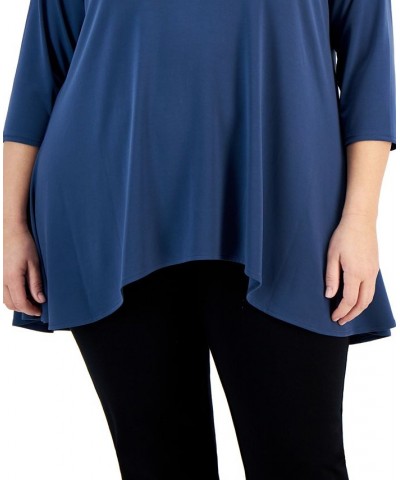 Plus Size Solid Swing Top Rosedust $17.89 Tops