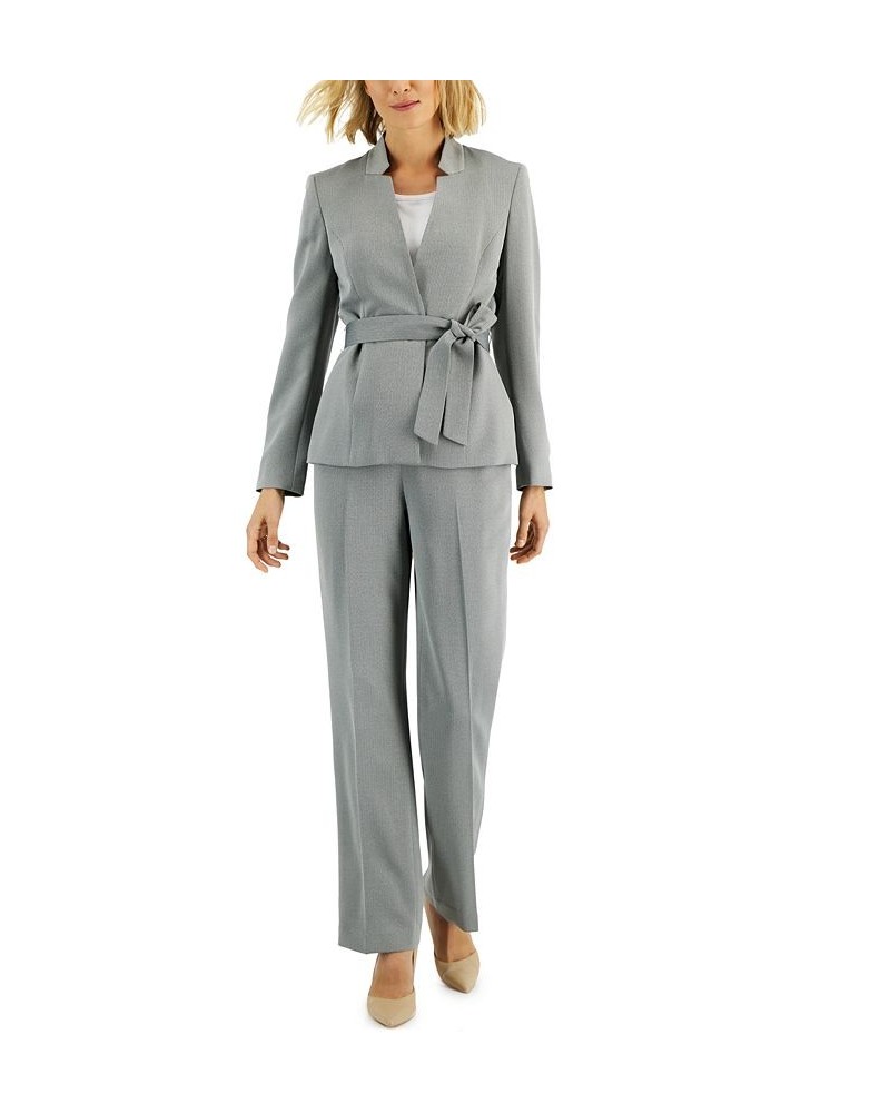 Women's Mini Herringbone Pantsuit Regular & Petite Sizes Multi $79.90 Suits