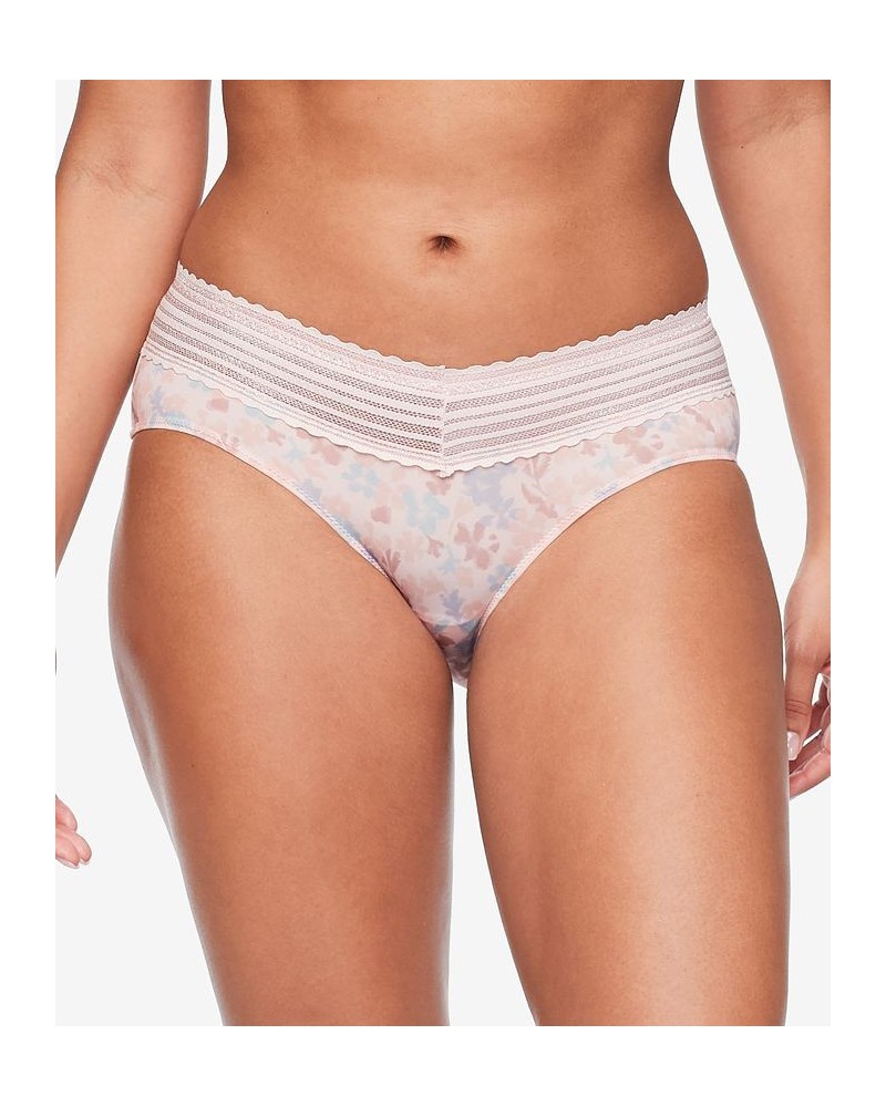 Warners No Pinching No Problems Dig-Free Comfort Waist with Lace Microfiber Hipster 5609J White $9.74 Panty