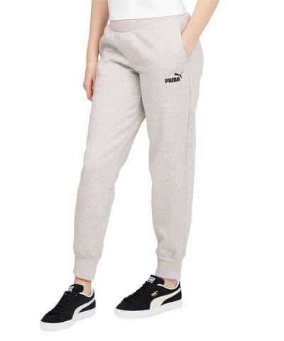 Women's Fleece Sweatpants Light Gray Heather-puma Black $19.61 Pants