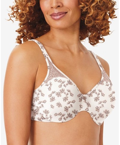 Passion for Comfort Seamless Underwire Minimizer Bra 3385 White Floral Print $13.64 Bras