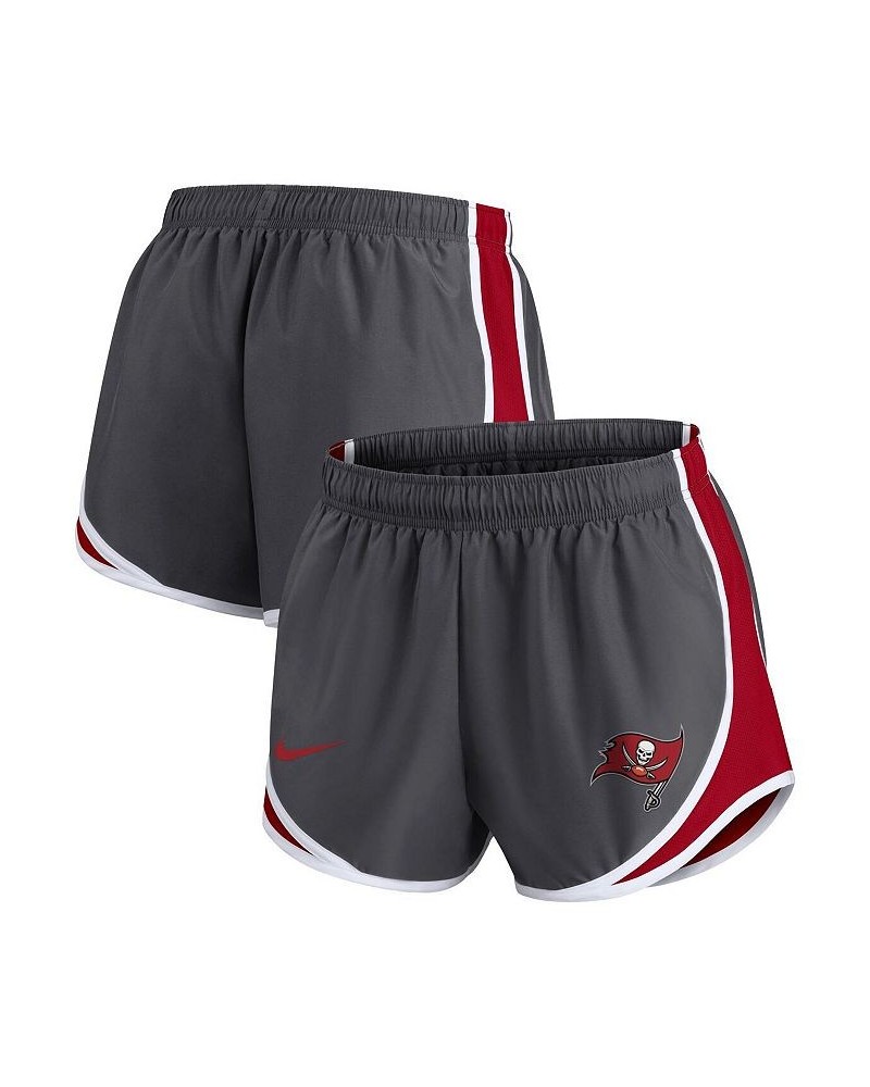 Women's Charcoal Tampa Bay Buccaneers Logo Performance Tempo Shorts Charcoal $32.99 Shorts