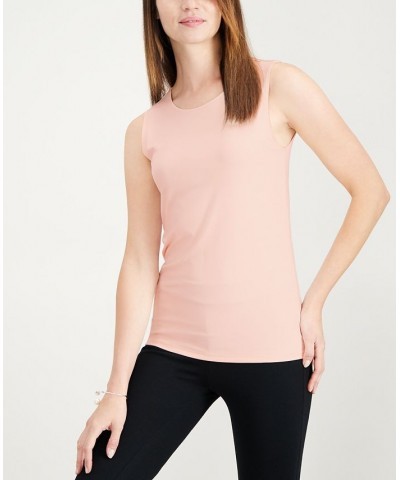 Women's Sleeveless Layering Tank Top Pink $12.74 Tops