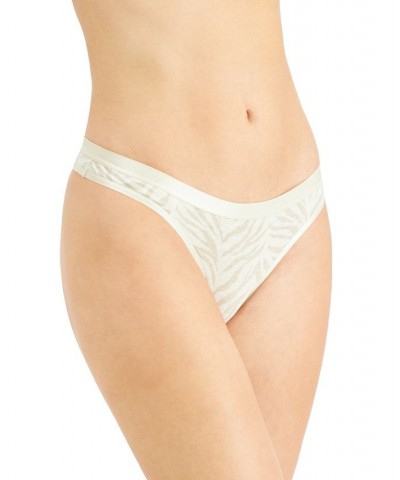 Women's Lace-Trim Thong Tiger $8.00 Panty