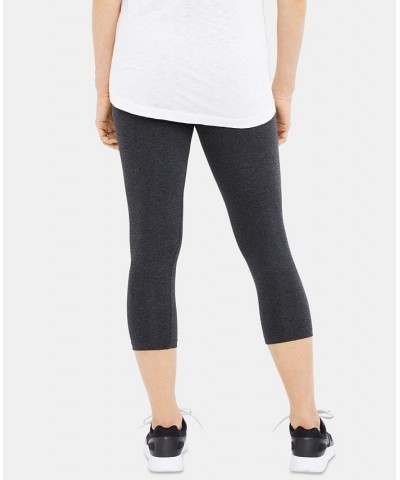 Luxe Essentials Secret Fit Belly Cropped Maternity Leggings Gray $21.12 Pants