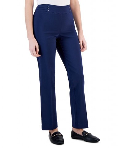 Studded Pull-On Pants Petite & Petite Short Intrepid Blue $13.34 Pants