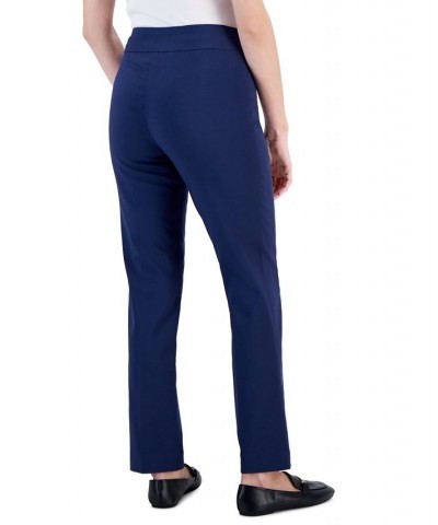 Studded Pull-On Pants Petite & Petite Short Intrepid Blue $13.34 Pants