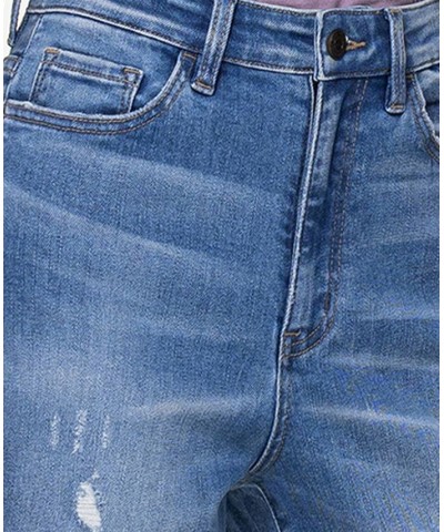 Women's Stretch Mom Jeans Medium Blue $44.79 Jeans