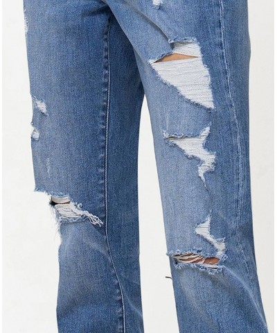 Women's Stretch Mom Jeans Medium Blue $44.79 Jeans