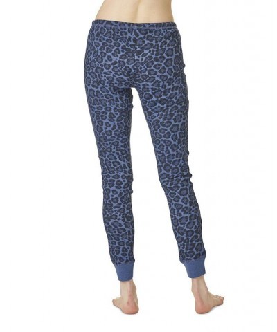 Women's Sweet Dreams Thermal Pajama Set Blue $21.07 Sleepwear