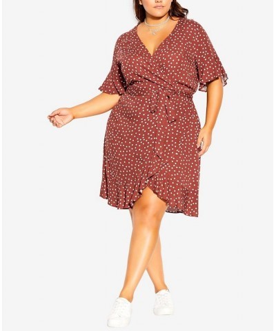 Trendy Plus Size Lover Spot Dress Toffee Spot $32.70 Dresses