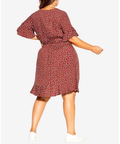 Trendy Plus Size Lover Spot Dress Toffee Spot $32.70 Dresses