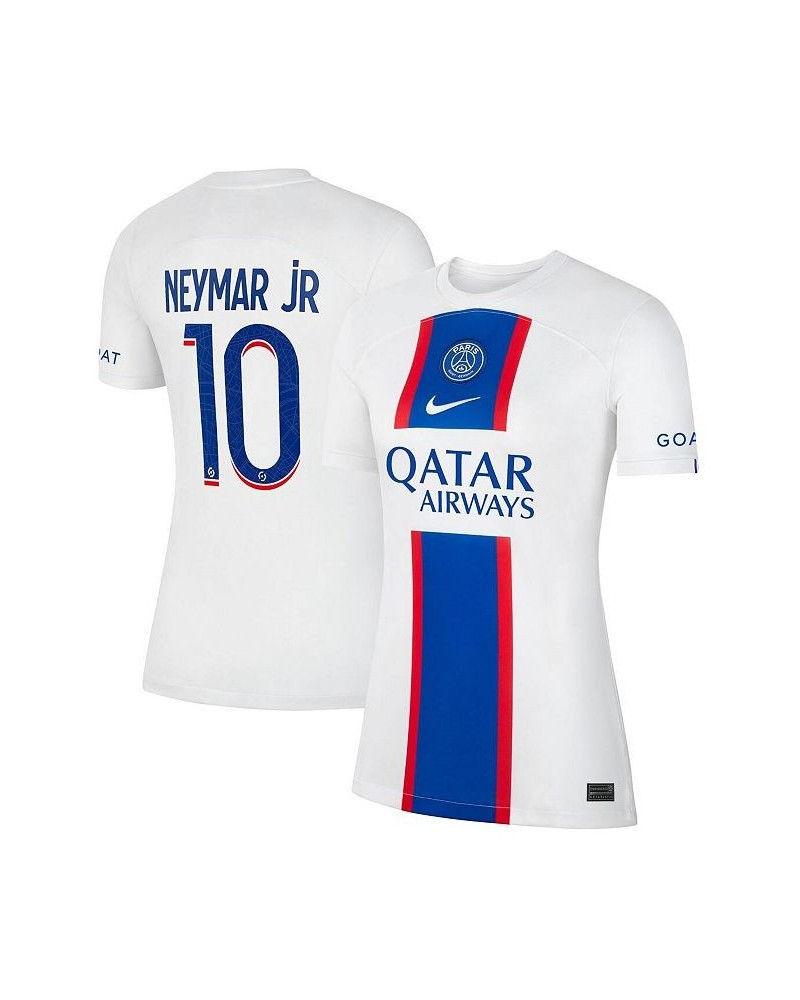 Women's Neymar Jr. White Paris Saint-Germain 2022/23 Third Breathe Stadium Replica Player Jersey White $61.60 Jersey