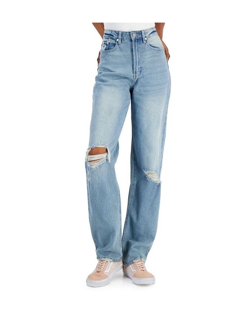 Juniors' Baggy Straight-Leg Jeans Fraiser Wash $14.10 Jeans