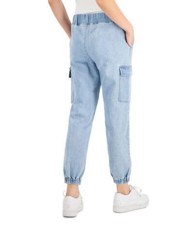 Juniors' Utility Jogger Pants Light Wash $11.60 Jeans