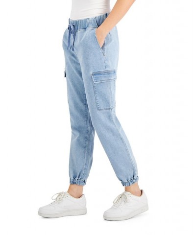 Juniors' Utility Jogger Pants Light Wash $11.60 Jeans