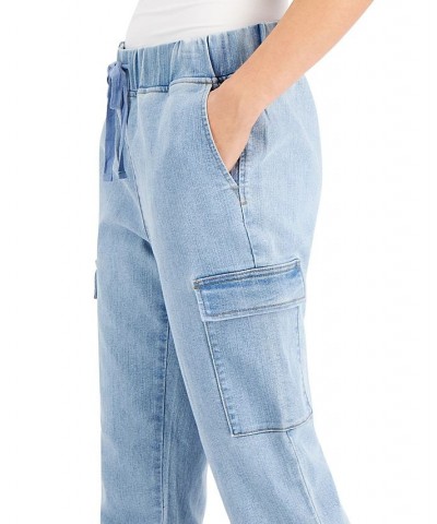 Juniors' Utility Jogger Pants Light Wash $11.60 Jeans